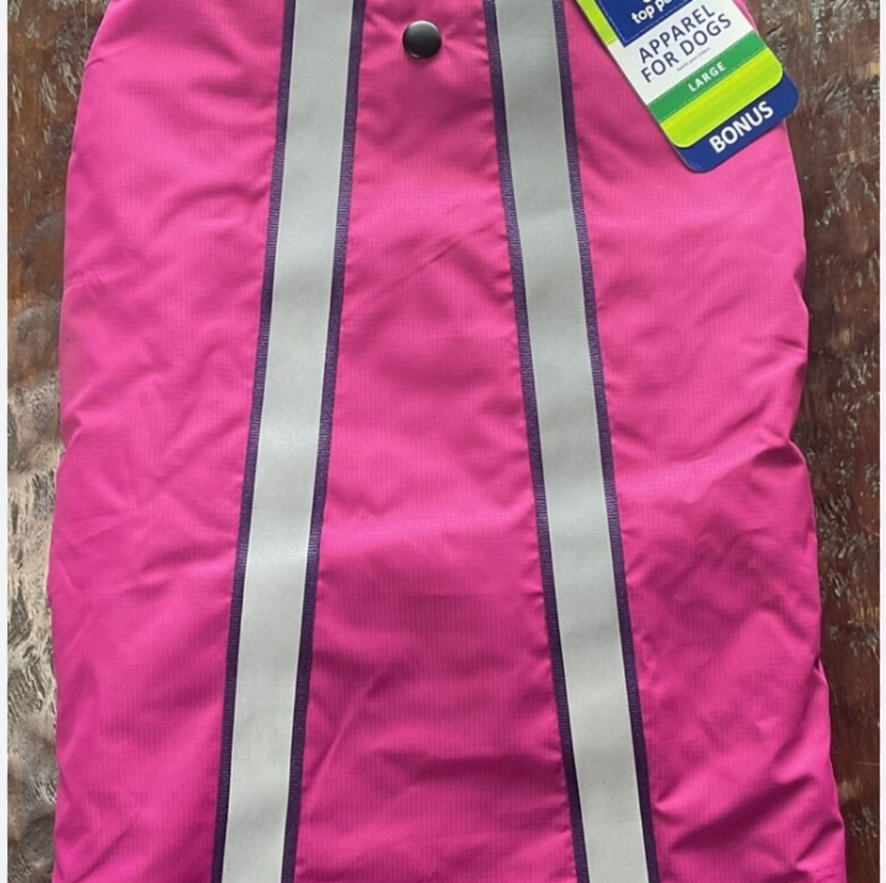 Pink sweater coat for large dogs
